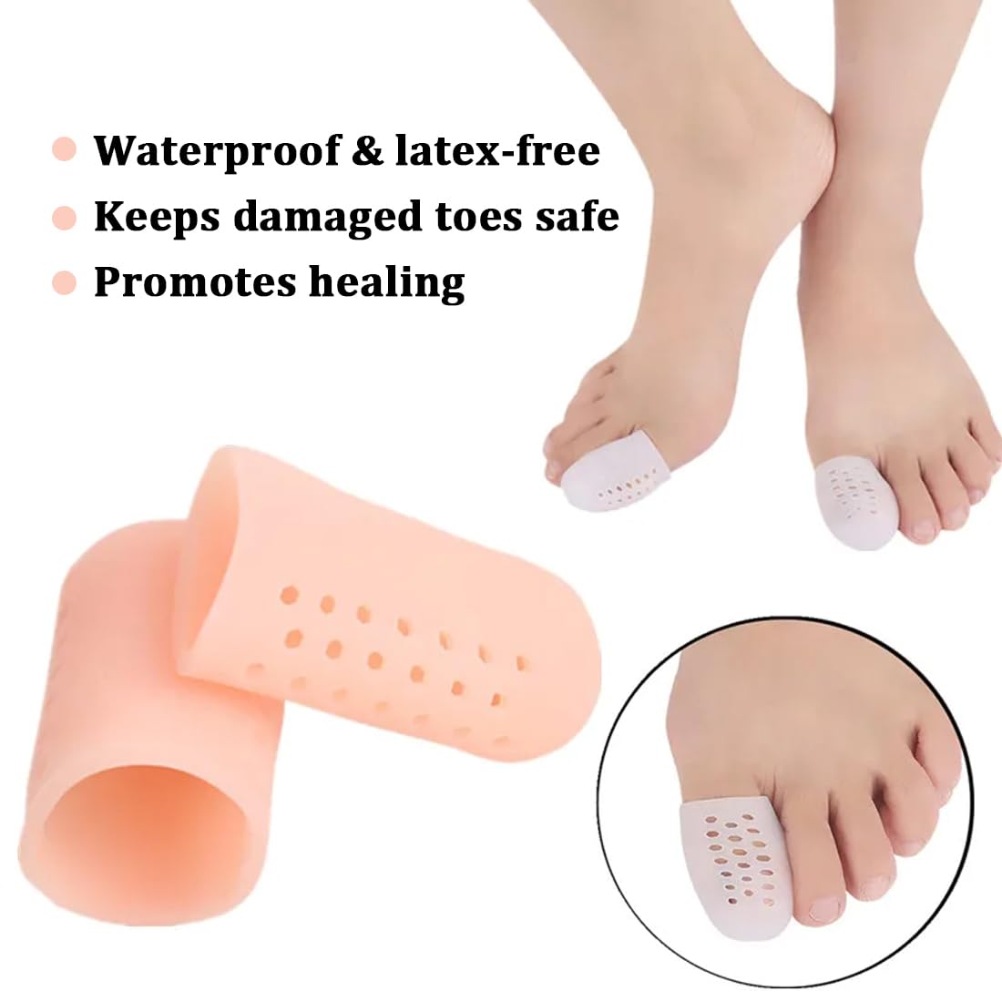 16 Pezzi Protezione Alluce, Copri Alluce Silicone, Proteggi Alluce, Copri Alluce Calli