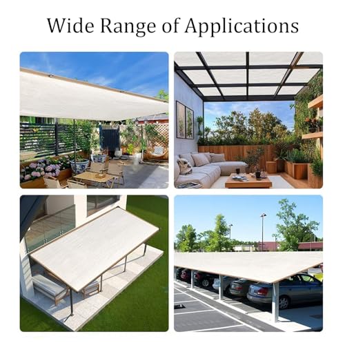 Toile d'ombrage pour pergola protégeant les plantes de la chaleur