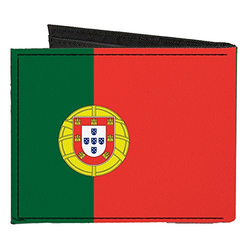 Buckle-Down Canvas Bi-fold Wallet-Portugal Flag2