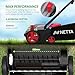 NETTA 1500W Lawn Scarifier and Aerator - 320mm Electric Garden Rake & Moss Remover - 4 Adjustable Heights, 30L Collection Box - 10m Cable Lawn Scarifier Rake for Grass & Garden