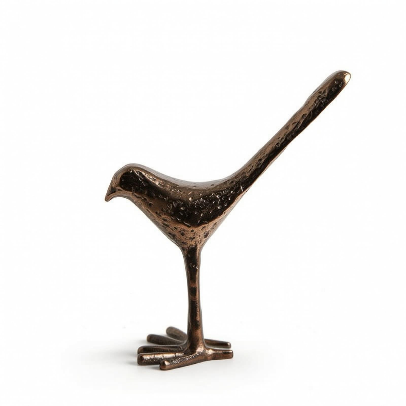 Statuetta di Uccello in Alluminio Decorativo Statuetta di Uccello da Tavolo Decorazione per Collezionisti, Piccolo 20 12 H24cm