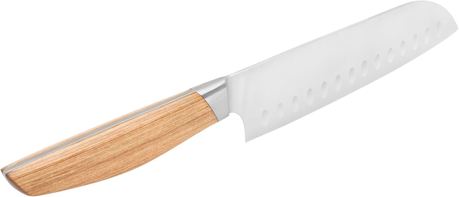 Henckels Pakka 7-inch Hollow Edge Santoku