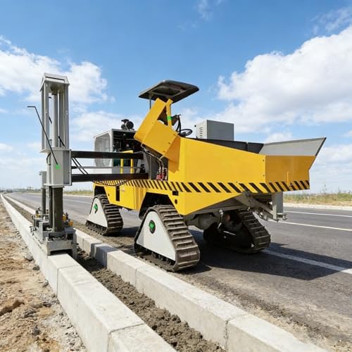 Portable Hydraulic Concrete Curbing Slipform Machine – Asphalt and Cement Curb Paver for Roads, Sidewalks, and Parking Areas