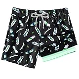 APTRO 2 in 1 Boy's Swim Trunks Quick Dry Kids Bathing Suits Zipper Pockets Board...
