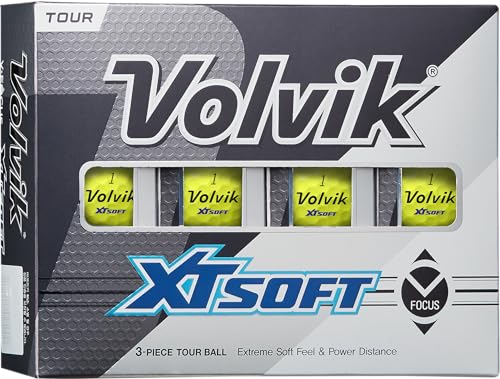 Volvik XT Soft Golf Balls (One Dozen) (Yellow)