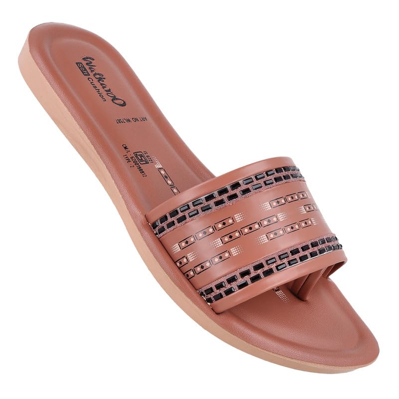 WALKAROO Sandals For Womens|Light Weight and Comfortable|Stylish and Soft Cushion|WL7587 - Blush (B0DCGFGWHW) Amazon Price History, Amazon Price Tracker