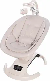 Mastela Cadeira Bebê Balanço Automático Multimotion Lullaby Orbit Bluetooth, Músical, Bege - Até 15kg