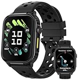 Parsonver Smartwatch Herren mit Eingebautes GPS, 520 mAh 10 Tage Akkulaufzeit, Kompass, Fitness Uhr mit 100+ Sportmodi, Bluetooth Anrufen, Herzfrequenz, Schlafen (Dunkelgrau, 1.95')