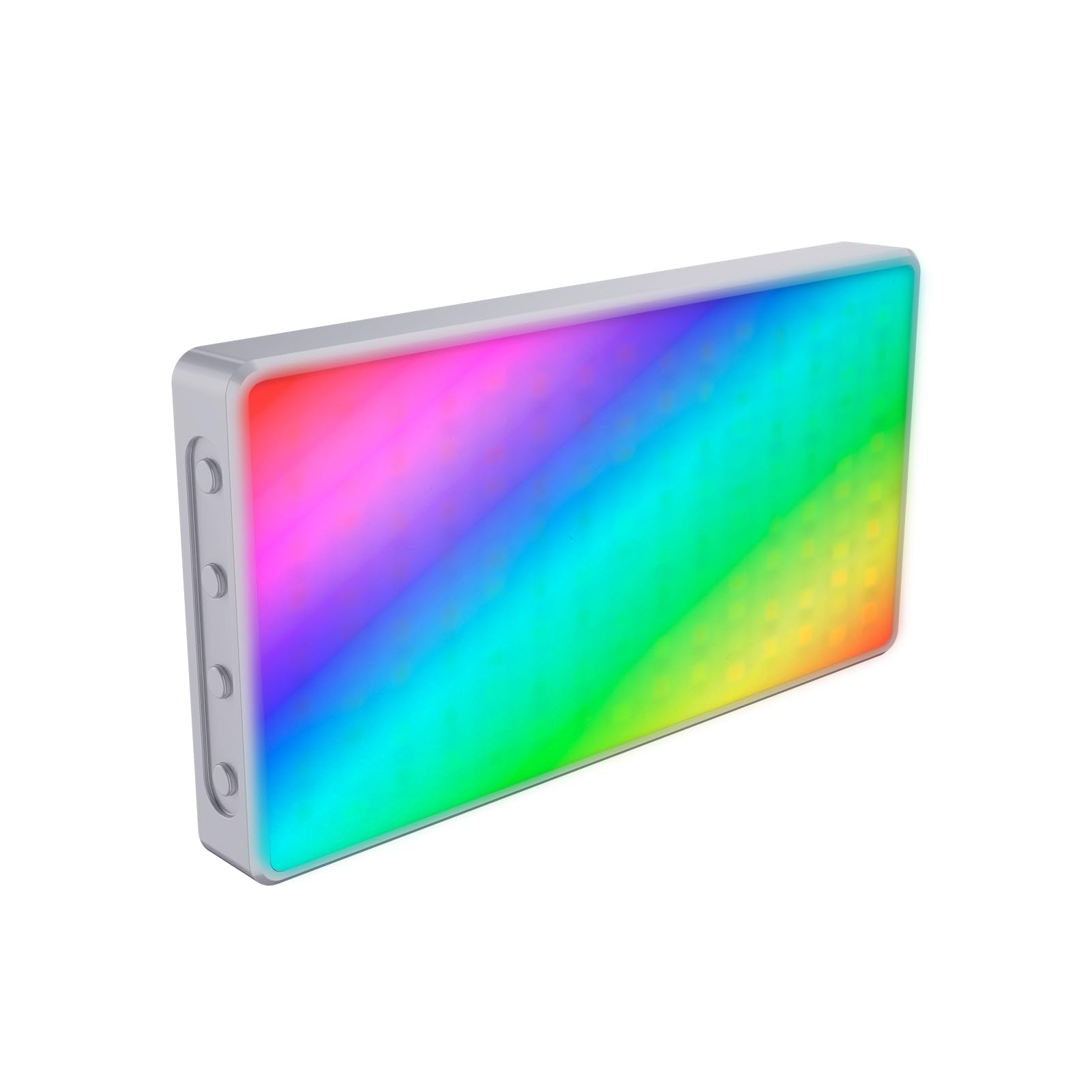 RGB Video Light, Pockets LED Video Lights with Rechargeable Battery, 2500K-9900K Dimmable 24 Scene Effects Conference Lighting for DSLR Camera with Cold Shoe Mount