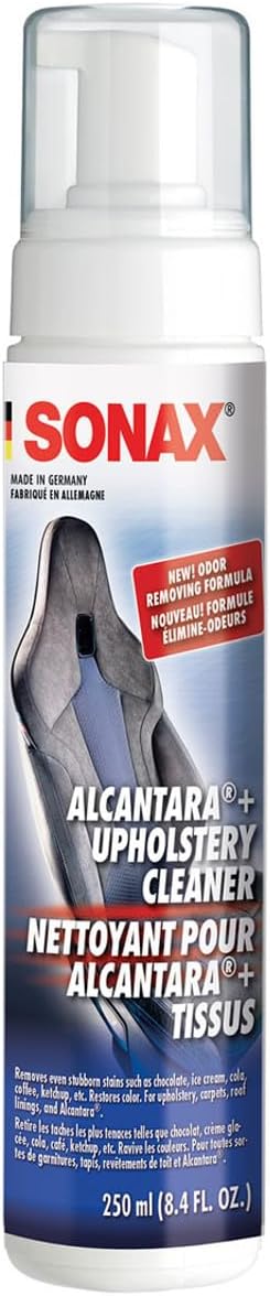 SONAX XTREME Upholstery & Alcantara Cleaner 400 ml | Deep Foam Textile Cleaning for Car Interior Upholstery, Dashboard, Seats, Carpets | Removes Stains, Odours & Refresh Colours | Art.No.02063000