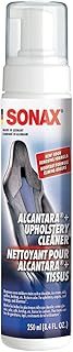 SONAX Upholstery and Alcantara Cleaner (206141), Foaming Alcantara (Synthetic Suede) Cleaning, Dirt and Grime Build-Up Cleaner for Upholstery and Alcantara, 8.45oz, 250 ml