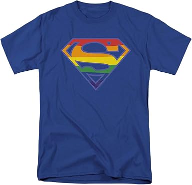 Superman Rainbow Pride Logo T Shirt 