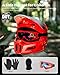 ILM Youth Dirt Bike Helmets Kids ATV Helmet Motorcross BMX Off Road Motorbike with Goggles Gloves Mask DOT Model MT601Y (Popart Red, Youth-Large)