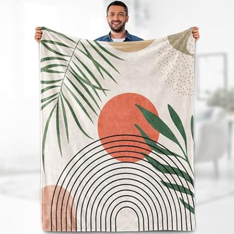 Aimego Boho Aesthetic Blanket Cover