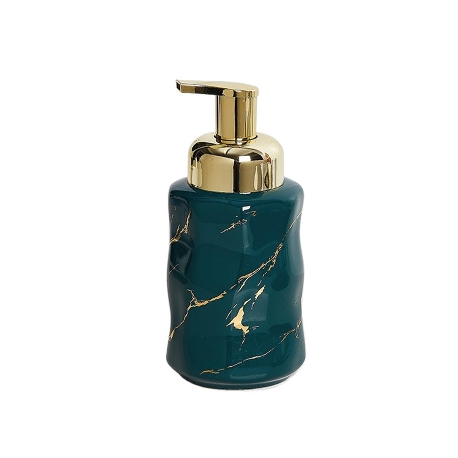Soap Dispenser 320ml Dish Soap Dispenser for Kitchen with golden Pump Liquid Dishwashing Dispensers(Green)