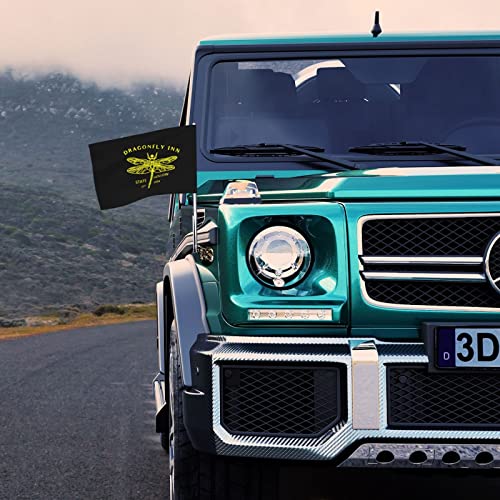 Flag 3D Wall Banner Poster For Car (Rear Window), Family, Business, Dragonfly_Inn Travel 12X18 Inches #TOP6