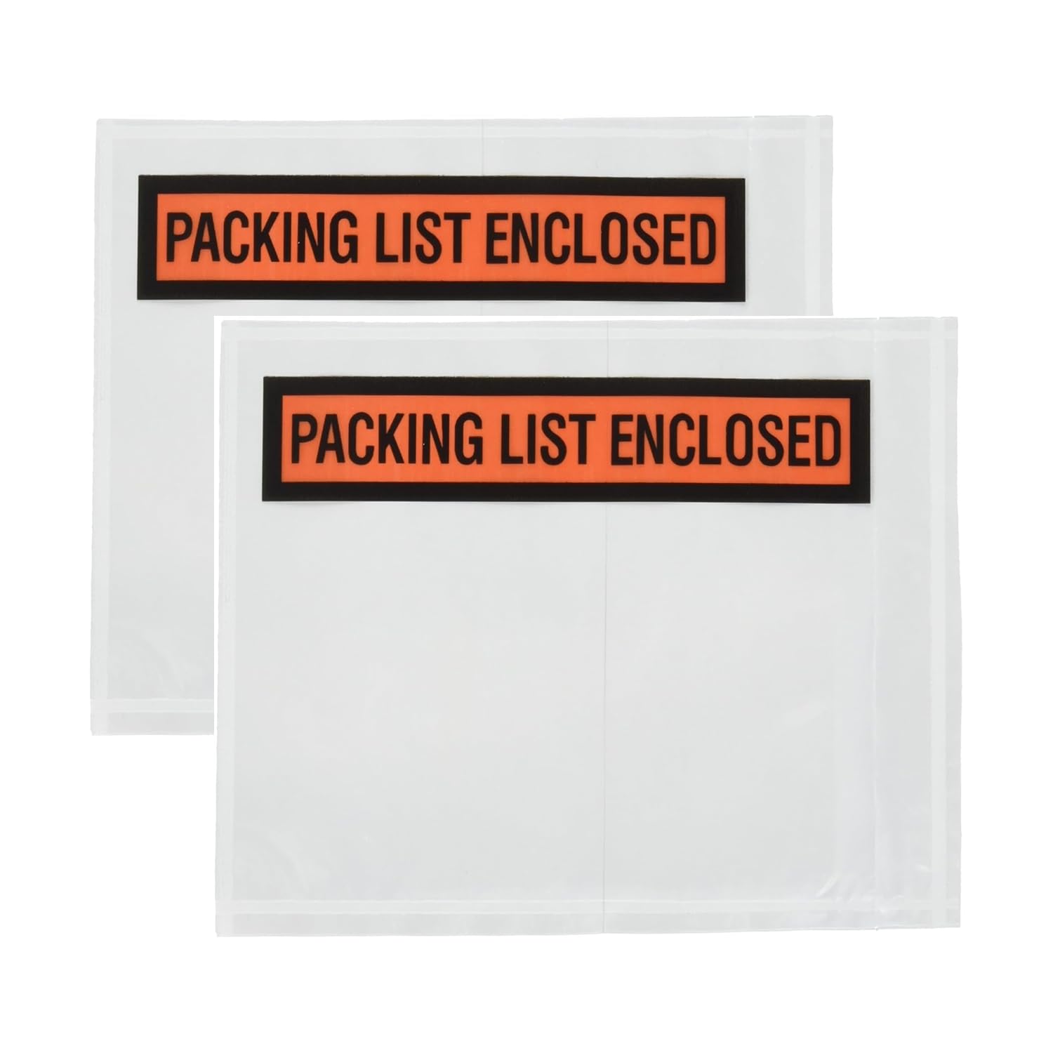 Sales4Less Packing List Envelopes 4.5"x5.5" Pouches Invoice Enclosed Adhesive Bags Pack of 1000, clear PL_1000PK