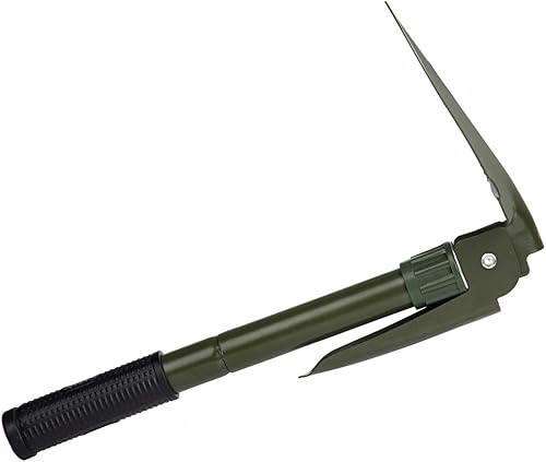 Miniatura 6 de Pala plegable de jardinería, pala militar para campamento, equipo de supervivencia, herramienta de enganche con bolsa de transporte, mango de metal