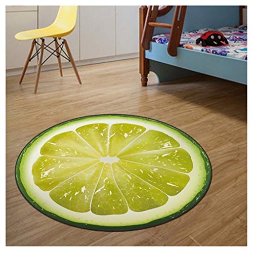 Tapis de chaise de bureau motif fruit 3D pour chambre d'enfant