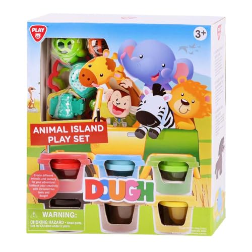 Playgo Lot de 6 pots en terre cuite multicolores et accessoires