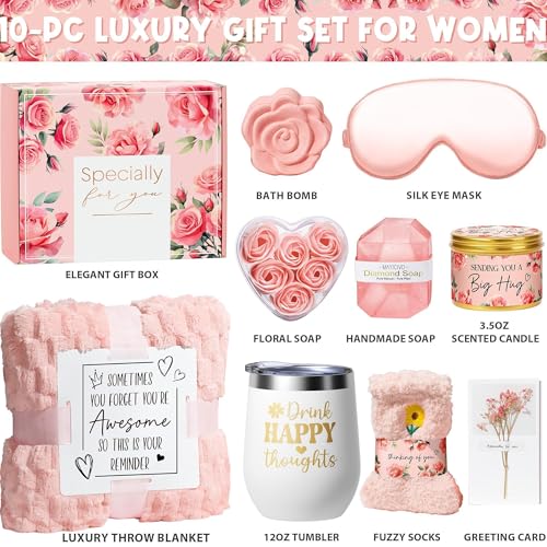 50% Off MAYICIVO Rose Spa Gift Set with Blanket & Tumbler - Image 2