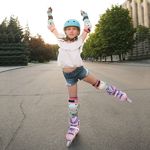 Nattork Inline Skates For Girls And Boys Kids, Adjustable Speed Blades Roller Skates For Boys And Girls With Light Up Wheels, Fun Flashing Beginner Roller Skates For Kids Pink Age 10-12 Size 5 6 7 8 #TOP3