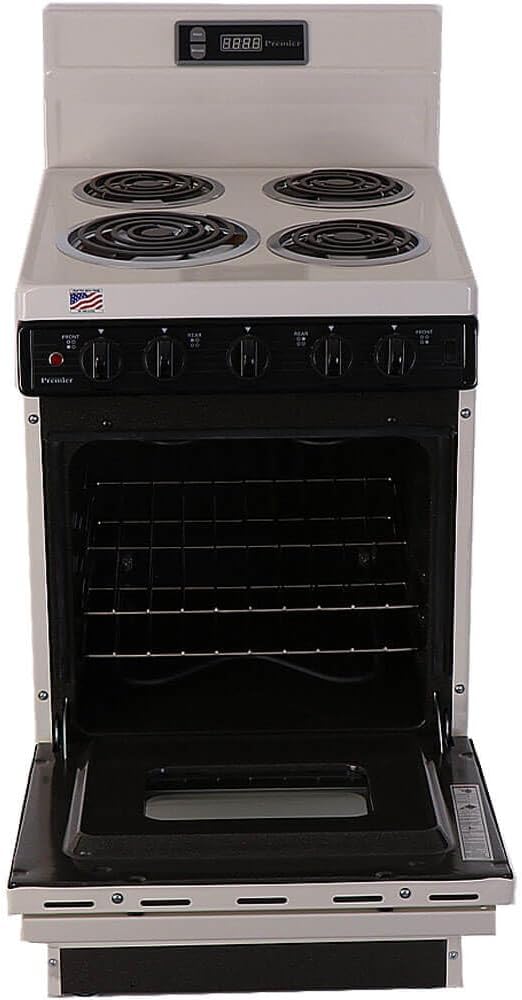 20 in. 2.42 cu. ft. Freestanding Electric Range in Biscuit