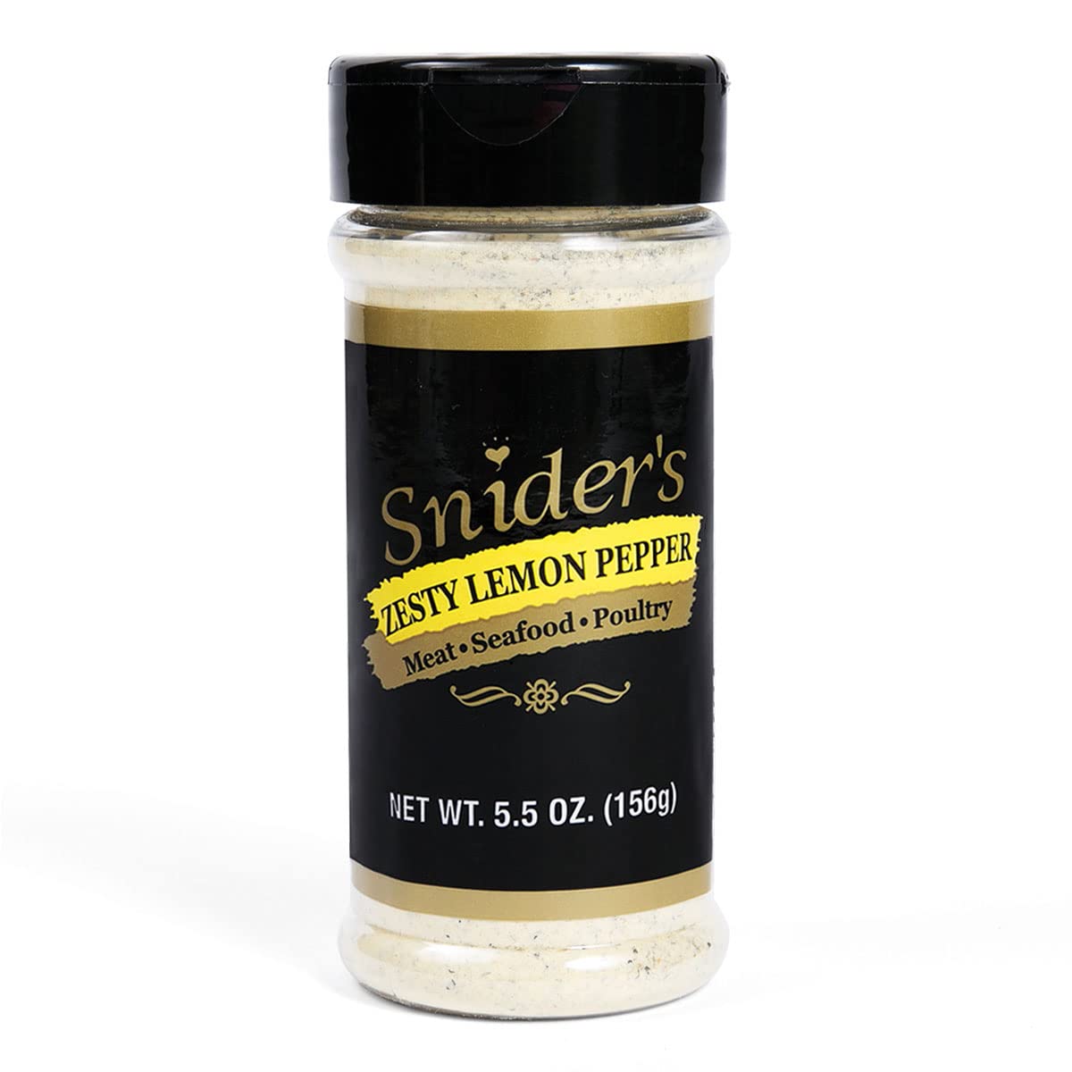 Snider's Zesty Lemon Pepper Seasoning 5.5 oz. Premium Spice Blend for Chicken, Fish, Veggies