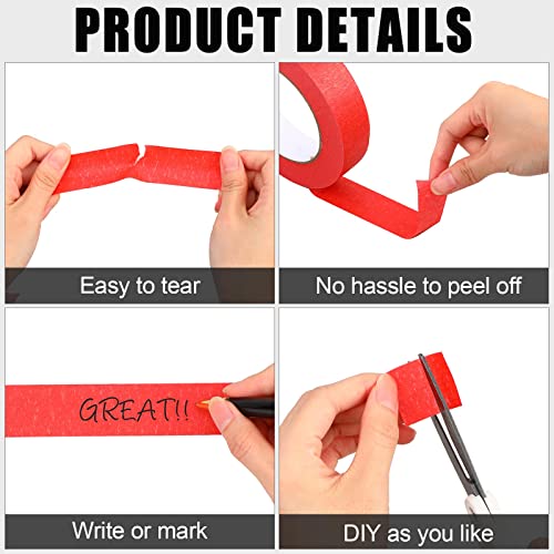 20 Rolls Painters Tape Masking Tape Bulk 1 Inch X 55 Yard, General Purpose Paint Tape Removable Adhesive Tape Multi Surface Paper Tape For Painting Labeling Packing School Supplies #TOP2