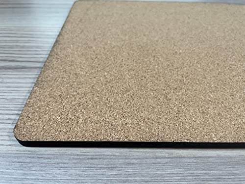 Set de table rectangulaire MDF vierge et liège isolant au design brut haut de gamme - 3