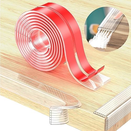 Baby Proofing, Upgraded Corner Edge Protector Strip Clear, Corner Protector Baby Safety Head Guards with Hollow Shock-Absorbing Design, Pre-Taped Strong Adhesive for Cabinet Table Drawers Gate Wall