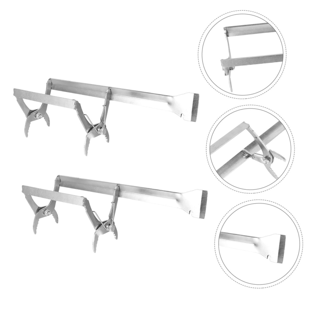 SUPVOX 2pezzi Forniture Per Apicoltura Attrezzo Per Arnia Con Supporto Per Telaio in Metallo Strumento Di Presa Per Telaio Raschietto Per Apicoltori Per Attrezzatura Per Raccolta Del Nett