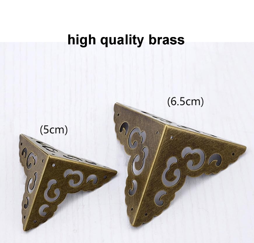 Protège-coins Métal Vintage Pour Meubles - Lot De 10 Avec Vis, Design Dentelle, Protection Anti-chocs