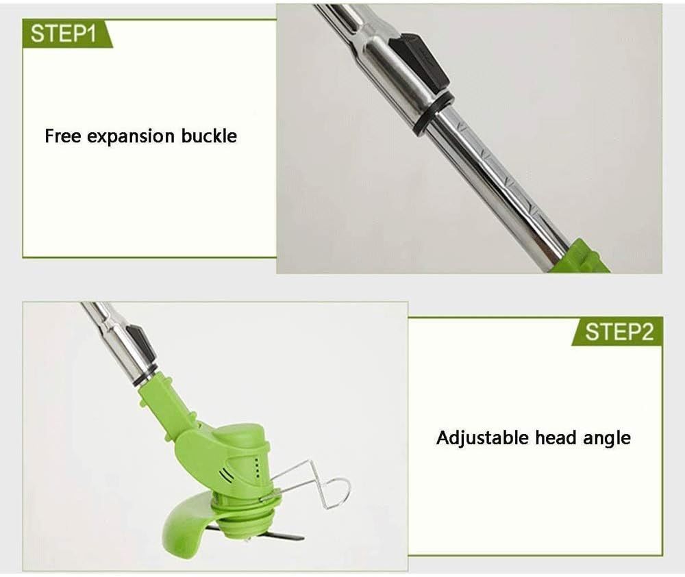 Rotary Mowers 3000mAh High Power Wireless Lawn Mower,Rechargeable Small Lawn Mower Household Handheld Weeder Lithium Lawn