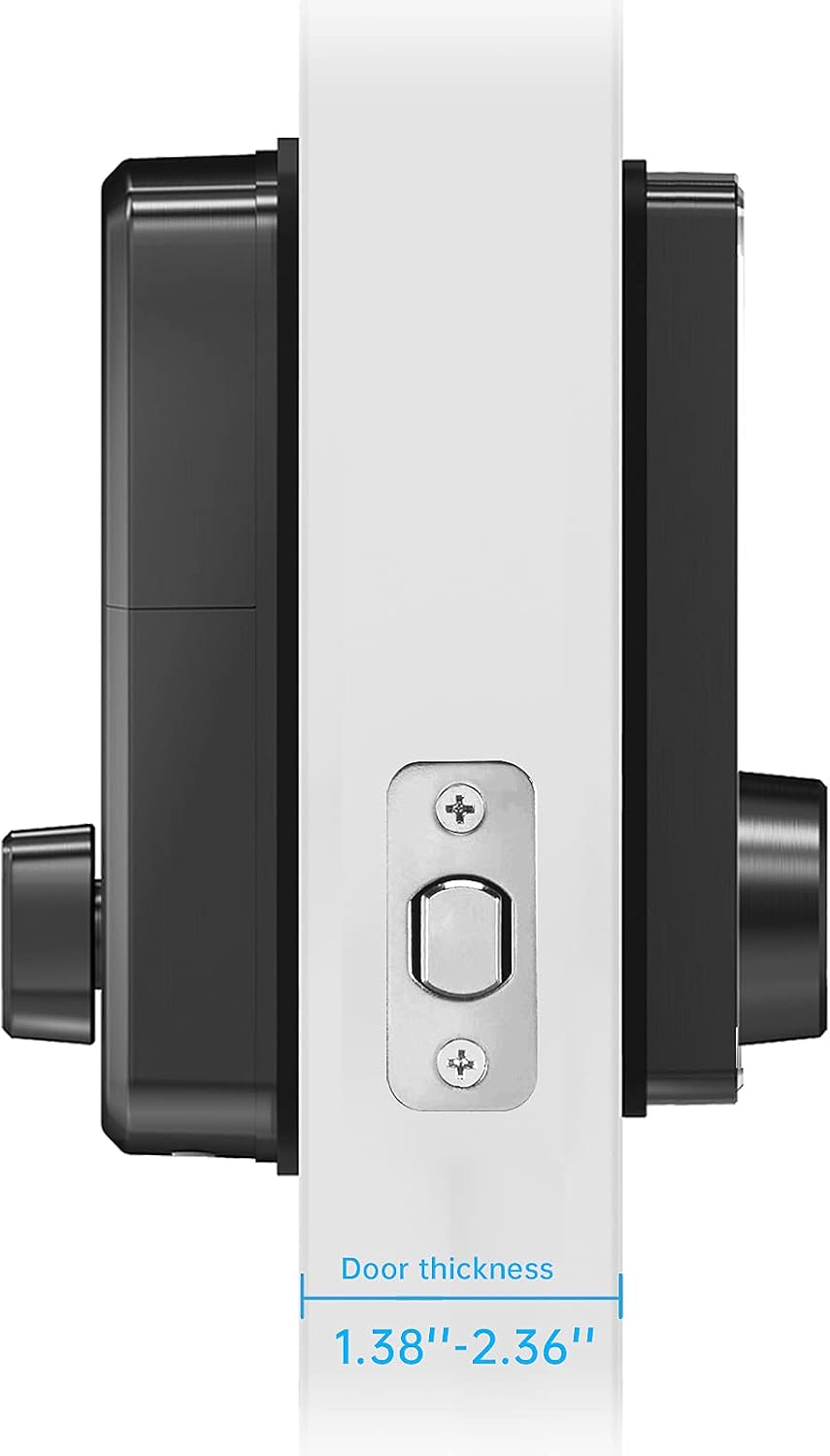Top Brands Smart Door Lock, Keyless Entry Door Lock, Keypad Deadbot Smart Locks Front Door, Smart Deadbolt, Electronic Digital Door Lock, Biometric Fingerprint Door Lock, Door Lock with Keypad by Luston (Black) Get Discount Offer Smart Door Lock, Keyless Entry Door Lock, Keypad Deadbot Smart Locks Front Door, Smart Deadbolt, Electronic Digital Door Lock, Biometric Fingerprint Door Lock, Door Lock with Keypad by Luston (Black)