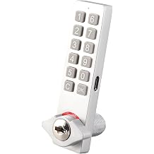 Zinc Alloy Keypad Cabinet Lock Password & Key Security with Alarm System, Durable Anti-Theft Lock for Cabinets & Furniture