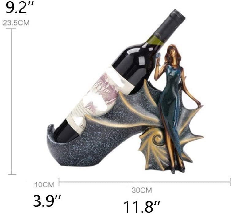 Portabotellas de vino con diseño estilo caracola rojo miniatura 2