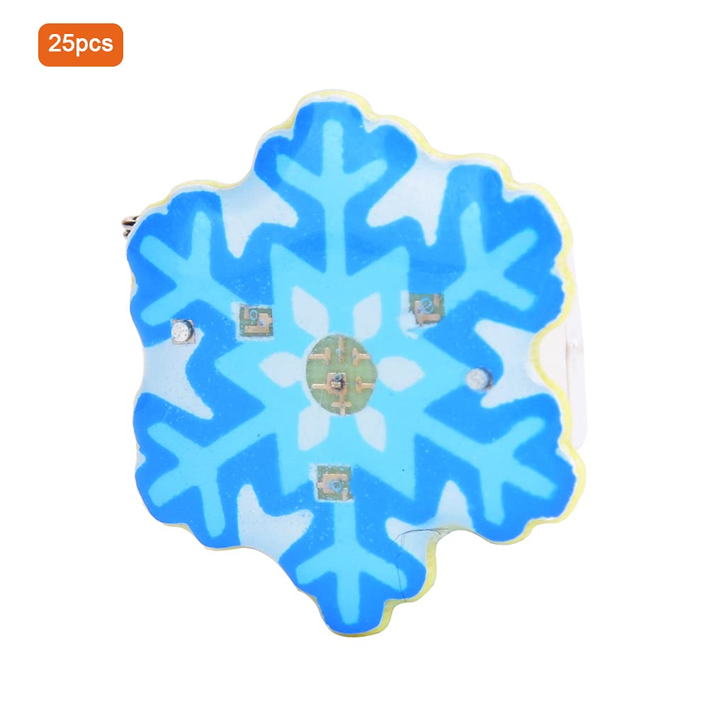 Syrisora Broche de árbol de Navidad, Broche con Insignia LED, Broche para Pecho, 25 Piezas, Tema Navideño de Año Nuevo, Broche Luminoso LED, Insignia, Favores de Fiesta, Decoración de