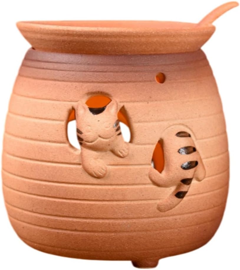 老岩泥手工烤茶炉套装复古陶瓷家用茶壶 Ceramic Kung Fu Tea Set,teapot,Teacups,warming Wedding Birthday Gift,Tea Tray Chinese,Dishwasher Safe 烤茶炉+单耳烤托