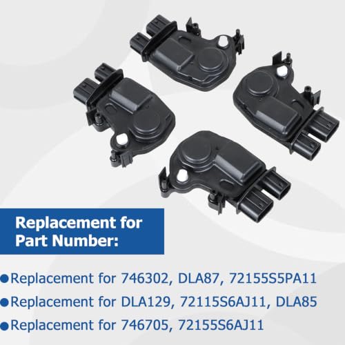 Image of WFLNHB 4Pcs Door Lock Actuator Front and Rear Left Right Replacement for Acura TL 2002-2006 Replacement for Pilot 2003-2008 72155S6AJ11