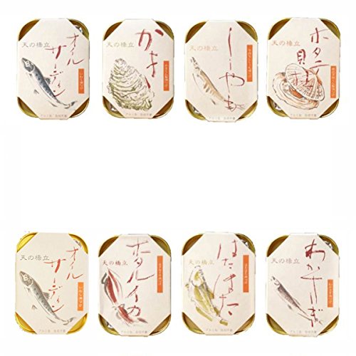 竹中缶詰 天の橋立 食べ比べ 8種 各1缶セット 竹中缶詰 天の橋立 食べ比べ 8種 各1缶セット