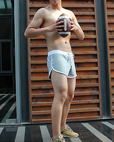 KAMUON short masculino de malha de secagem rápida para corrida, ginástica, calça para relaxar, calça