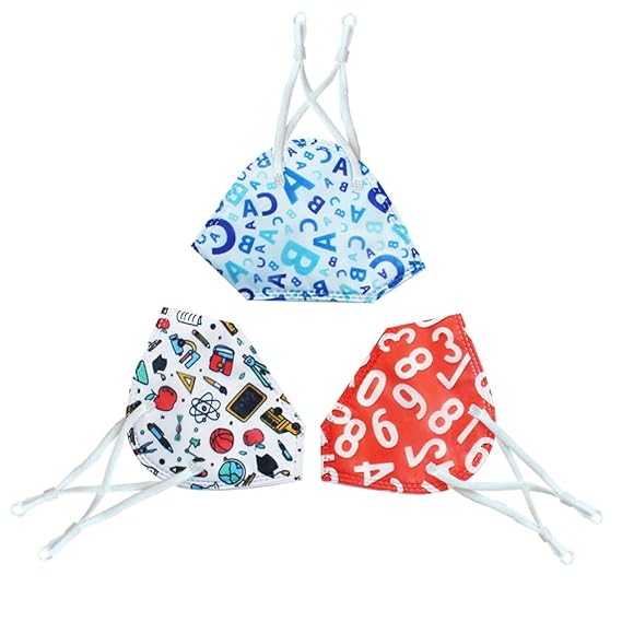 NANOFIBER N95 face mask for kids with nose clip and adjustable ear loops, comfortable, breathable and light weight mask for Kids