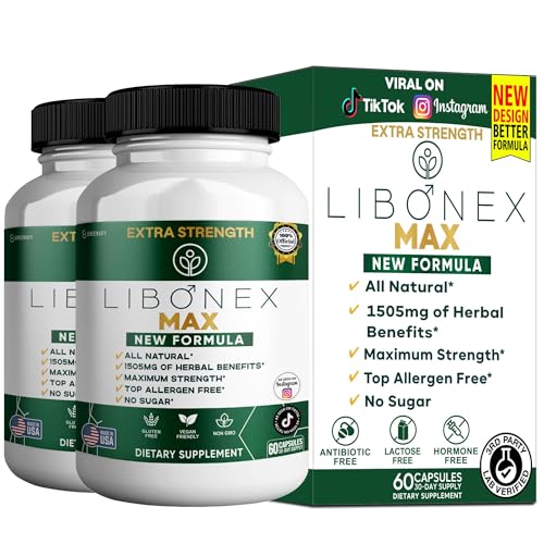 Libonex Max Extra Strength Maca Root Complex, Herbal Supplement, 60 Capsules, All Natural, Vegan, Gluten Free, Non-GMO (2)
