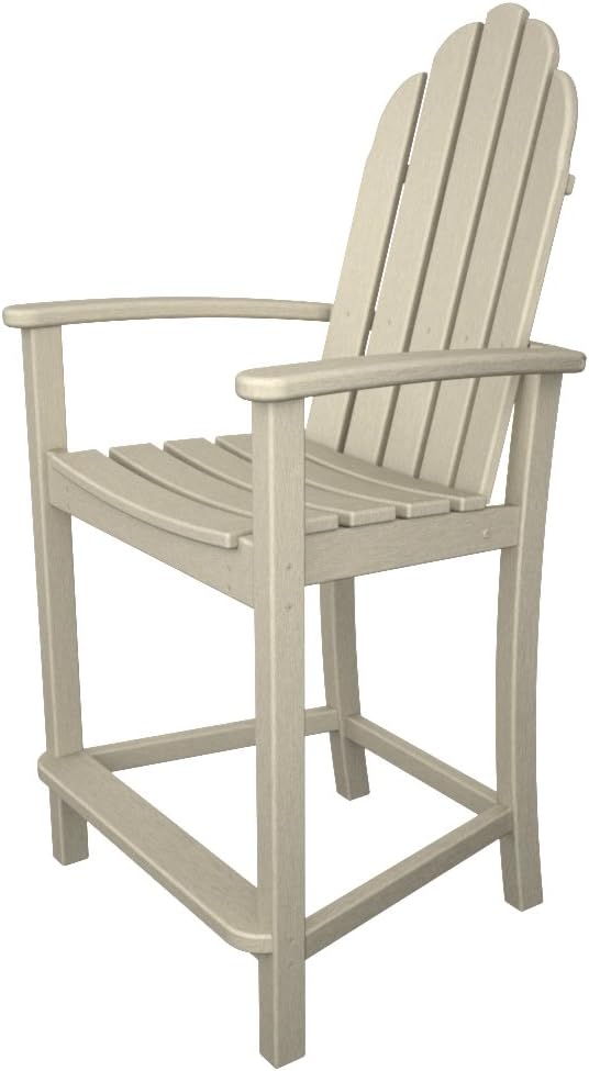 Poly Wood ADD201SA Adirondack Counter Height Chair Sand Amazon.ca