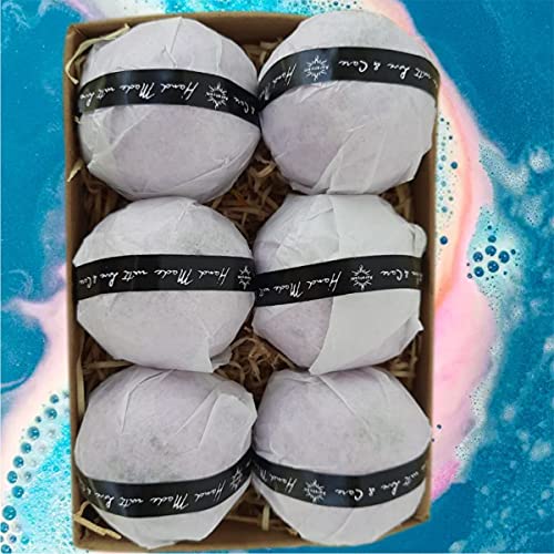 Image of Bath Bomb - Rose, Lavender, Pink Salt, Oats, Citurs |Refreshing hot water bath hydrating moisturizing enchanting Fizzy Aromatic Bath Bomb ( 75 g) each | Gift for women | Christams Party - Pack of 6 (coffee)