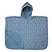 Urban Kanga Toalla Poncho de Albornoz con Capucha para Bebés (Azul Geo)
