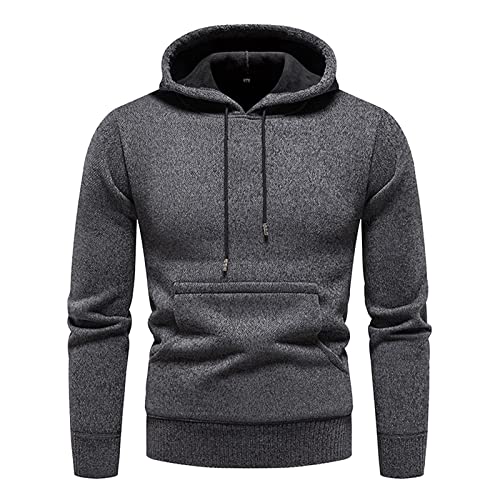 Cardigan en tricot homme veste à capuche confortable pour week-end automne