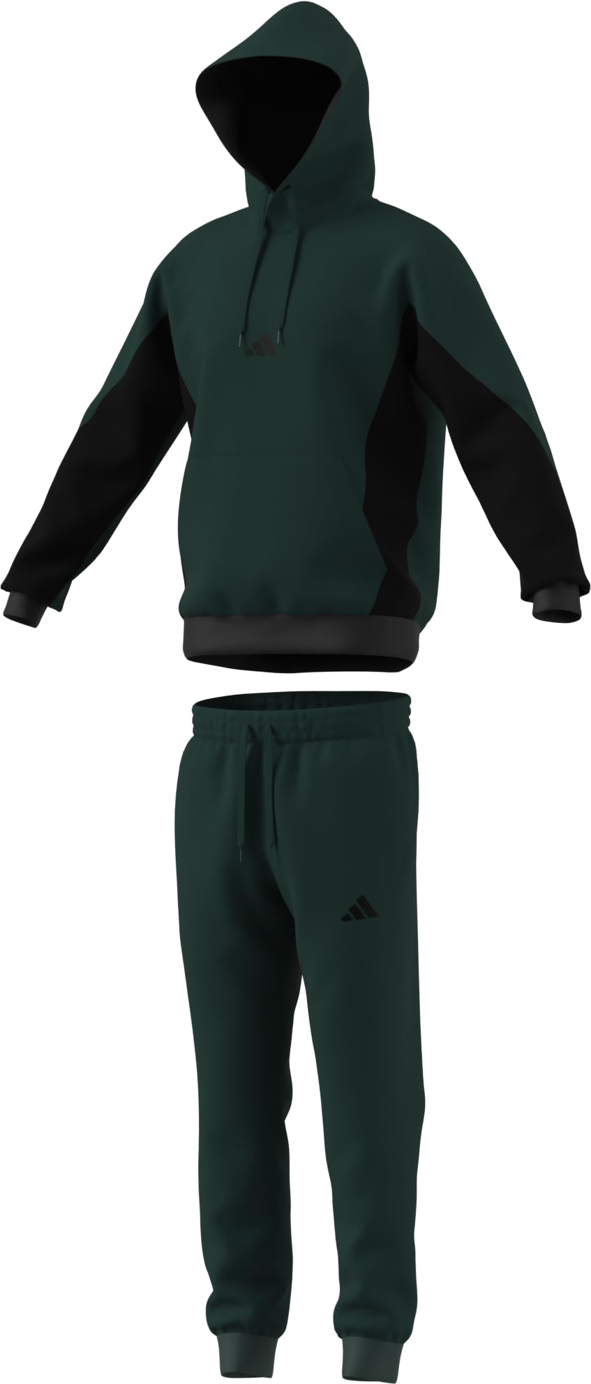adidas Tuta da Uomo Fleece Colorblock Hooded Nera Codice KB5264