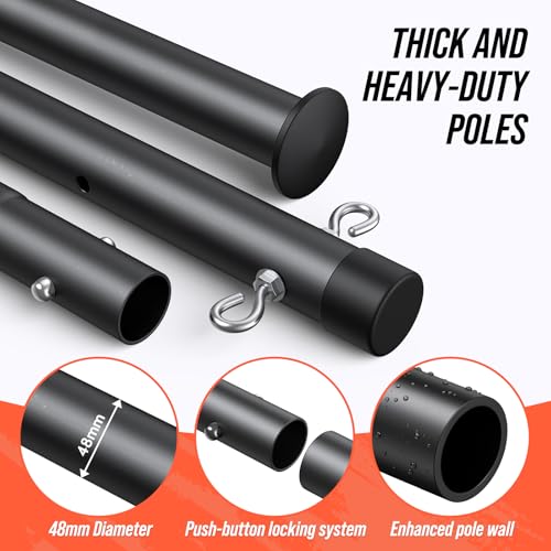 Patiassy Professional Volleyball Net for Backyard with Adjustable Aluminum Poles and Steel Wire Rope Heavy Duty Outdoor Portable Volleyball Set with Anti-Sag Winch System and 2 Inch Boundary Line - Thumbnail 4